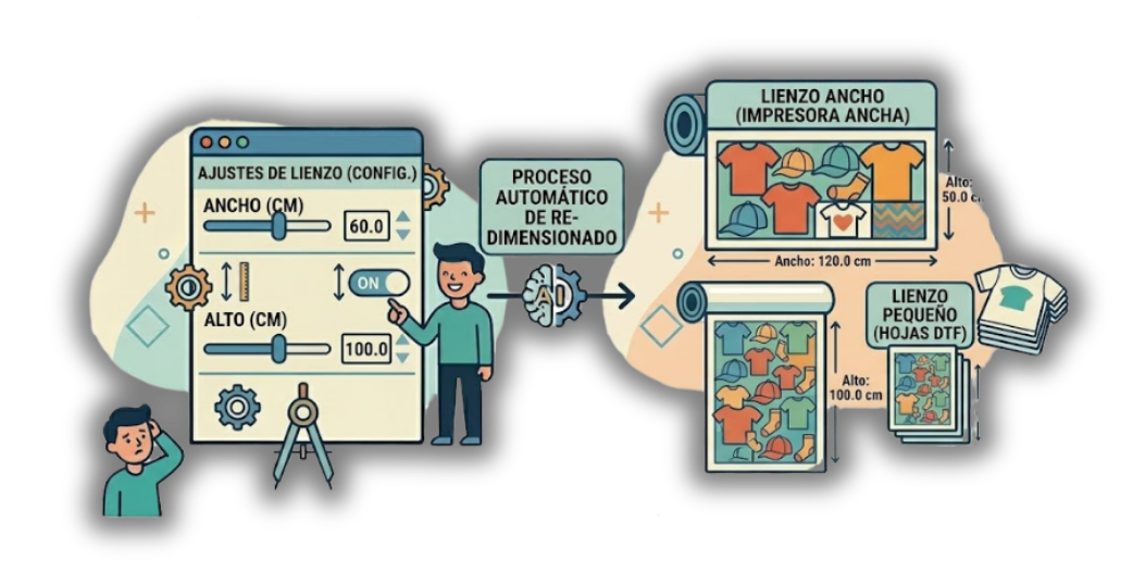 Dimensiones del Lienzo Configurables